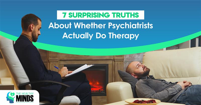 7 Surprising Truths About Whether Psychiatrists Actually Do Therapy 1 Psychiatrist taking notes while listening to a patient lying on a couch, illustrating the question of whether psychiatrists actually do therapy with patients.
